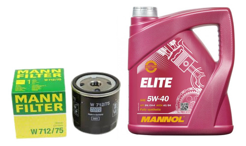 Kit 5l Aceite Mannol + Filtro Mann Vw Golf Vii, Audi A3 1.4