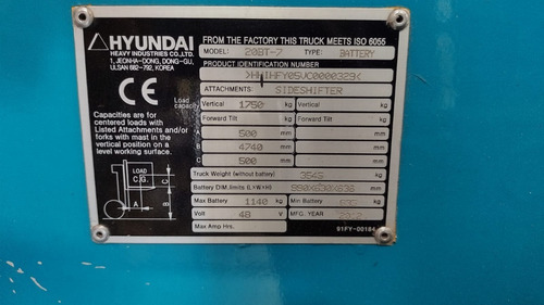 Imagem 4 de 5 de Empilhadeira Elétrica Hyundai