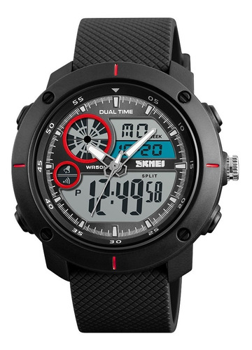 Reloj Analógico Digital  Skmei 1361  Negro Rojo 