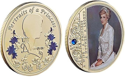 1 Moneda Conmemorativa De Princesa Diana, Colección De Mon.