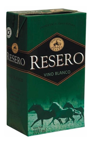 Pack X 6 Unid. Vino  Blanco Tb 1 Lt Resero Vinos En Tetra B