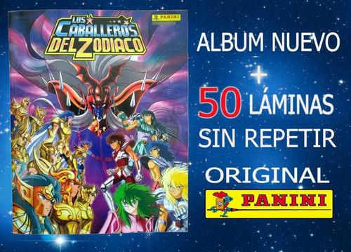 Caballeros Del Zodiaco Panini Album + 50 Laminas