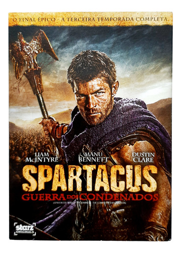 Dvd Spartacus 3ª Temporada Completa, 4 Dvds Originais 570min