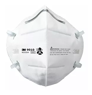 Respirador 3m 9010 N95, Niosh Mascarilla Cubreboca 50 Pzas Color Blanco