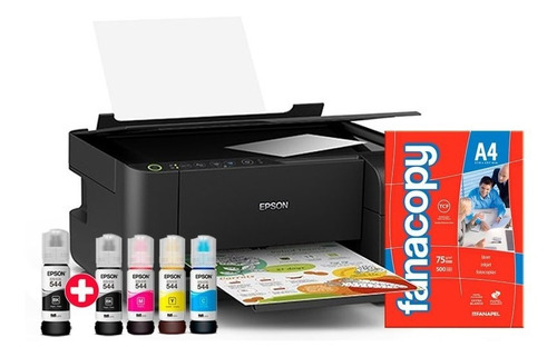 Impresora Multifunción Epson L3150 Sist.cont + Tinta + Resma