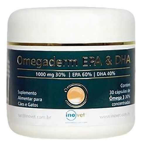 Suplemento Omegaderm Epa E Dha 1000mg Com 30 Cápsulas