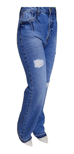 Calça Jeans Feminina Wide Leg Osmoze