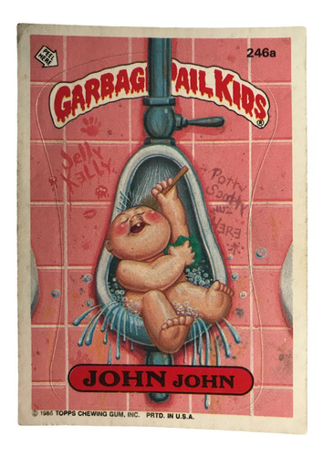 Garbage Pail Kids Card #246a John John Topps 1986 Serie 6