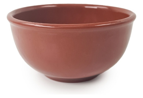 Bols Esmaltado N°25 Bowls Cuenco Cazuela Barro Terrina Deco Color Marrón claro