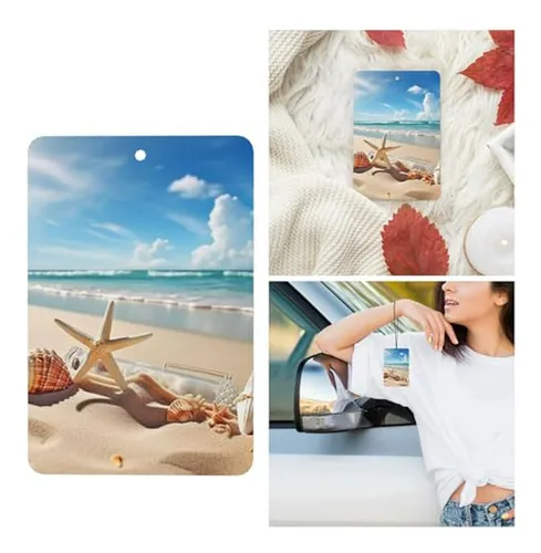 Aromatizantes De Coche Con Fragancia A Playa Y Concha - 4 Un