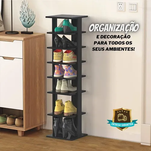 Sapateira Vertical: organização e estilo para seus sapatos