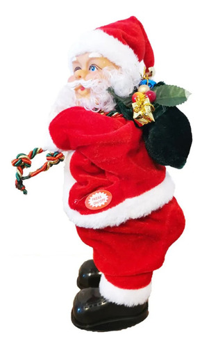 Adorno Santa Claus Regalo Bailador Navidad Decoración Sonido