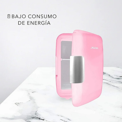 Mini Refrigerador Rosa Rca Enfria Y Calenta Rc-4p