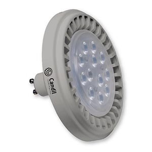 Pack X 10 Focos Ar111 Led 15w Gris Gu10 Candil Cálida/fría 