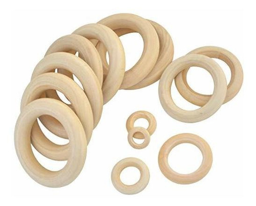 Anillos De Madera Natural Yolyoo 60 Piezas Para Manualidades