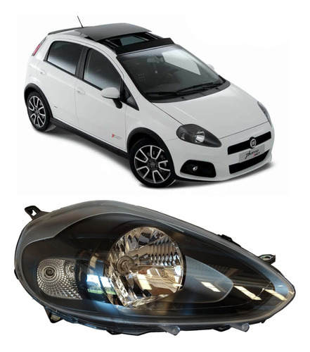 Farol Direito Original Punto 2013 A 2017