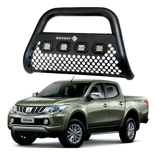 Tumba Burros Ultra Bar Mitsubishi L200 2016-2019 4 Focos