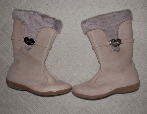 Botas Niña Ortopé Cuero Y Piel-talle 32