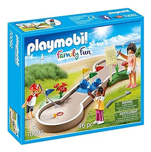 Playmobil Mini Golf Set 70092 Con 3 Figuras Y Accesorios