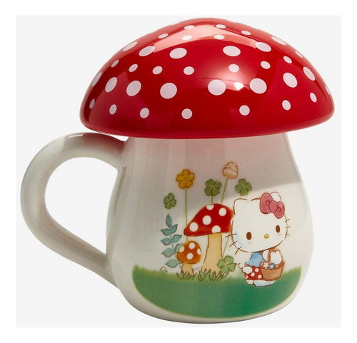 Sanrio Hello Kitty & Friends Figural Mushroom (taza Con Tapa
