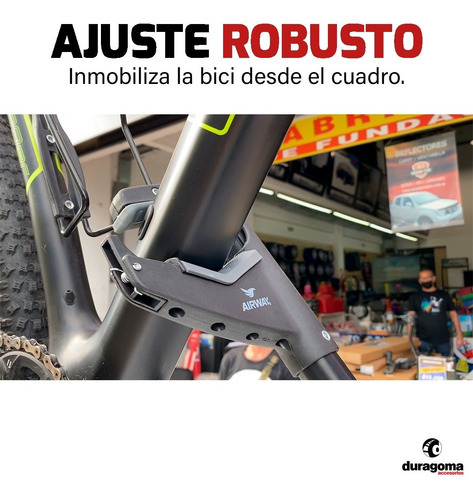 Combo Porta Bicicleta Techo Aluminio + Porta Equipaje Auto