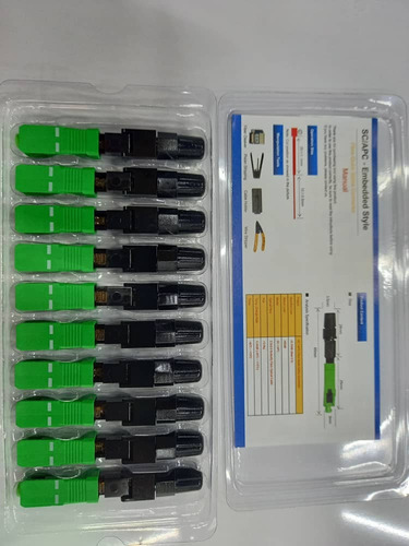 Acoplador Adaptador Fibra Monomodo Sc Sc Apc Union Hembra 4u