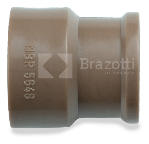 Luva Lr Soldável/roscável 25x1/2 Pvc Marrom
