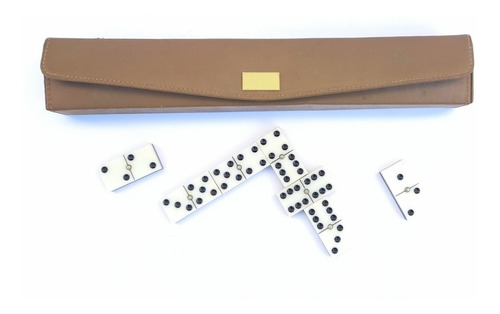 Domino Doble 6 Con Estuche De Piel (Usado)