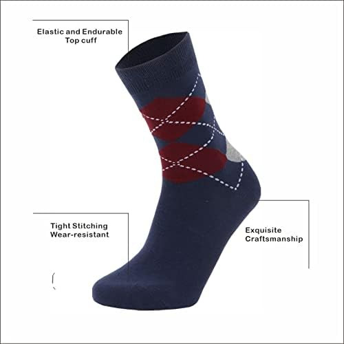Meianju Calcetines De Vestir Para Hombre, 6 Pares De Calceti