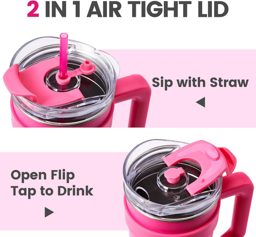 Copa De Acero De Miniso Barbie Collection Con Asa Y Paja Ml)