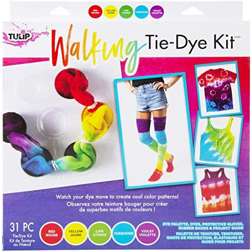 One-step Tie-dye Kit  Fabric 43515 Fdy Multi Walking Dy...