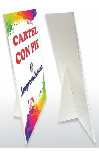 Cartel A4 Con Pie Para Mostrador, Stand, Eventos 