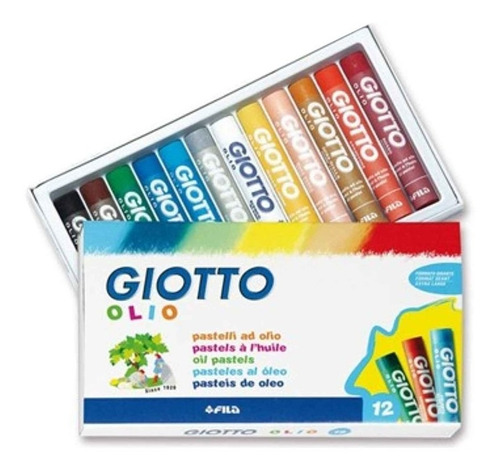 Pasteles Al Oleo Giotto X 12 Colores
