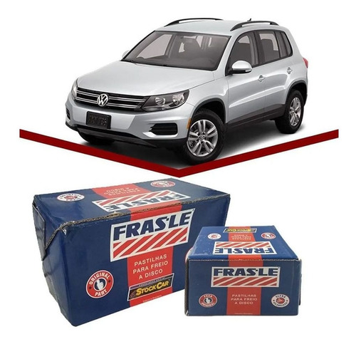 Imagem 2 de 5 de Kit Pastilha Dianteira + Traseira Vw Tiguan 2.0 Tsi Frasle