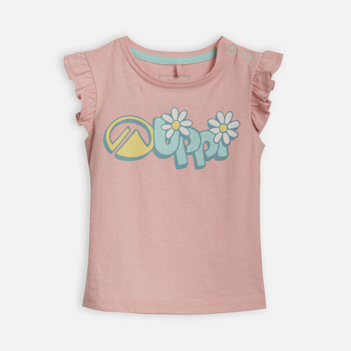 Polera Baby Girl Blossom T-shirt Rosa Lippi