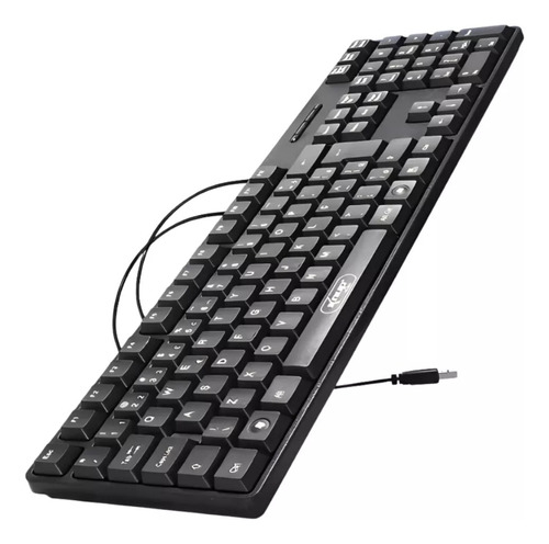 Teclado Usb Para Notebook Computador Abnt2 Português Qwerty Cor de teclado Preto Idioma Português Brasil