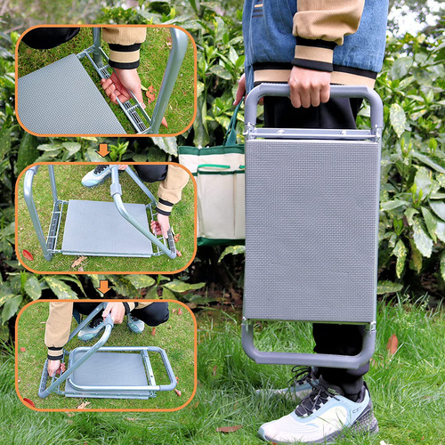Asiento Plegable Y Duradero Jardín Bolsa Herramientas ...