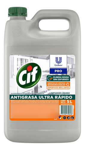 Limpiador Líquido Antigrasa Cif 5lt