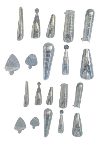 Molde F-1 Dual Form E Unha Reversa 120 Peças Fan Nails