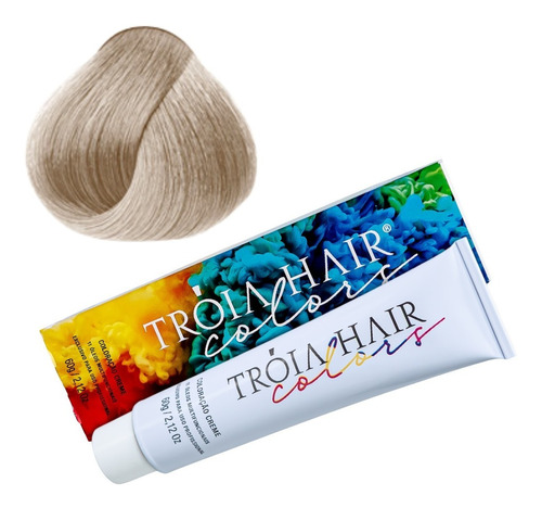 Kit Tintura Tróia Hair  Profissional Troia colors tom 10.89 louro claríssimo pérola para cabelo