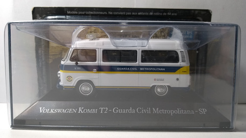 Miniatura Vw Kombi T2 Guarda Civil Sp Veículos Serviço