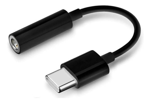 Adaptador Audio Usb Tipo C A Jack 3.5mm Negro