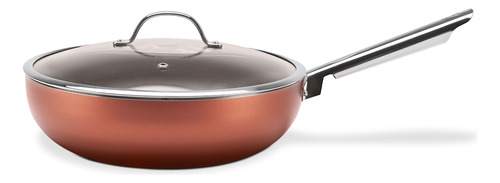 Wok con tapa - Curry - Brinox Copper