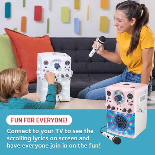 Máquina De Karaoke, Máquina De Cantar Portátil, Oro Rosa/esm