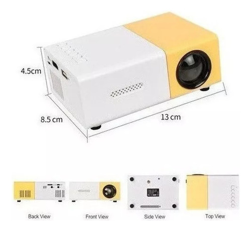 Proyector Lcd Hd Yg-300 De 800 Lúmenes Para Cine En Casa