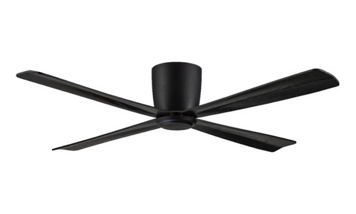 Ventilador Techo 4 Palas Negro 452b Control Remoto Laftdren