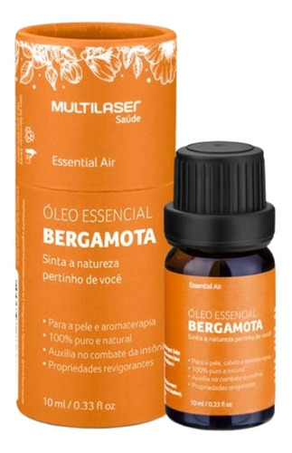 Óleo Essencia De Bergamota  Combate Insônia 10ml - Hc410