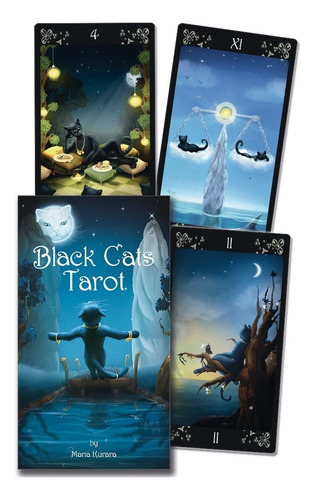 Imagen 1 de 6 de Black Cats Tarot, Tarot De Gatos Negros. Por Maria Kurara