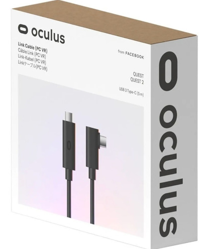 Imagen 1 de 6 de Cable Oculus Link 5 Metros Original Box Quest 2 Type-c
