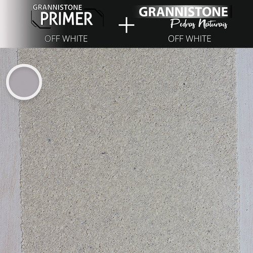 Revestimento Grannistone 5kg Cores Efeito Pedras - Lt Shine Cor Off White